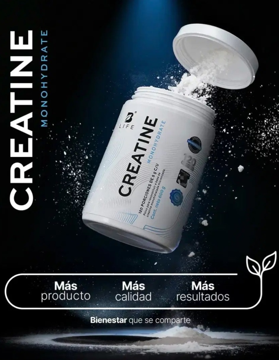 Creatina B Life Monohidratada micronizada de 600 g