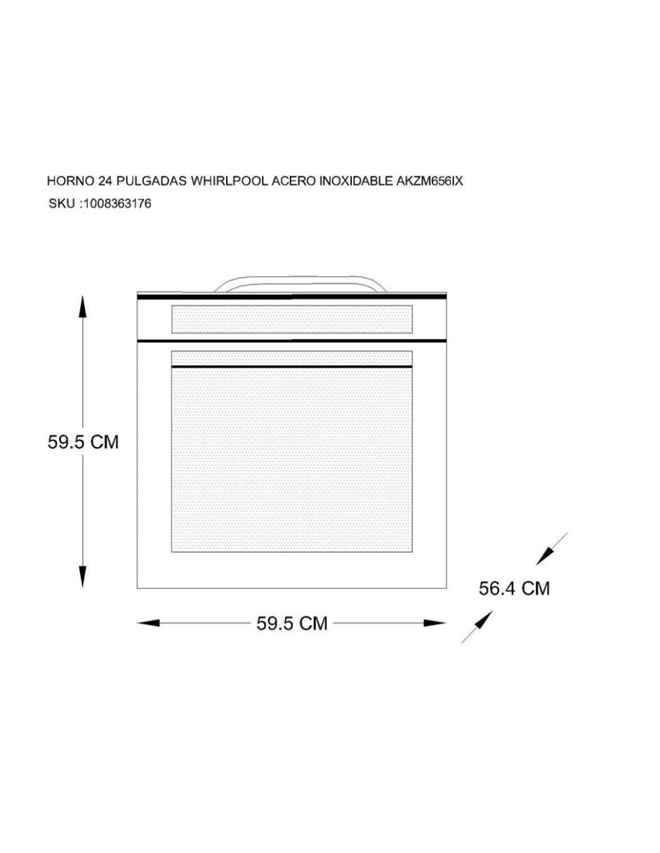 Horno eléctrico AKZM656IX capacidad 68 L 6