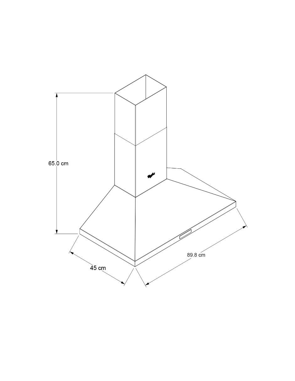 Campana de pared WHW9500S de acero inoxidable Campana de pared WHW9500S de acero inoxidable