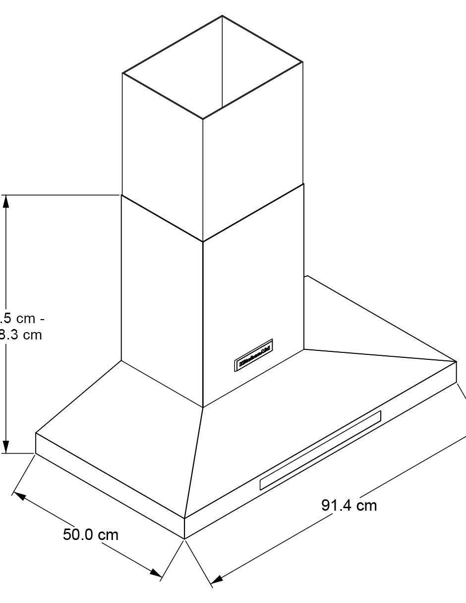 Campana de pared Kitchenaid KVWB600DSS de acero inoxidable