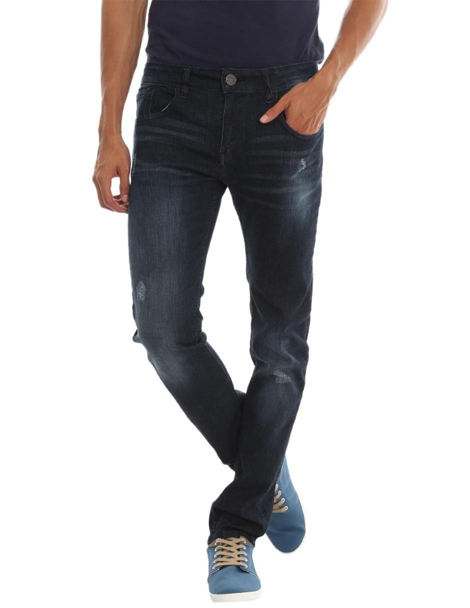 Jeans slim lavado obscuro para hombre 1