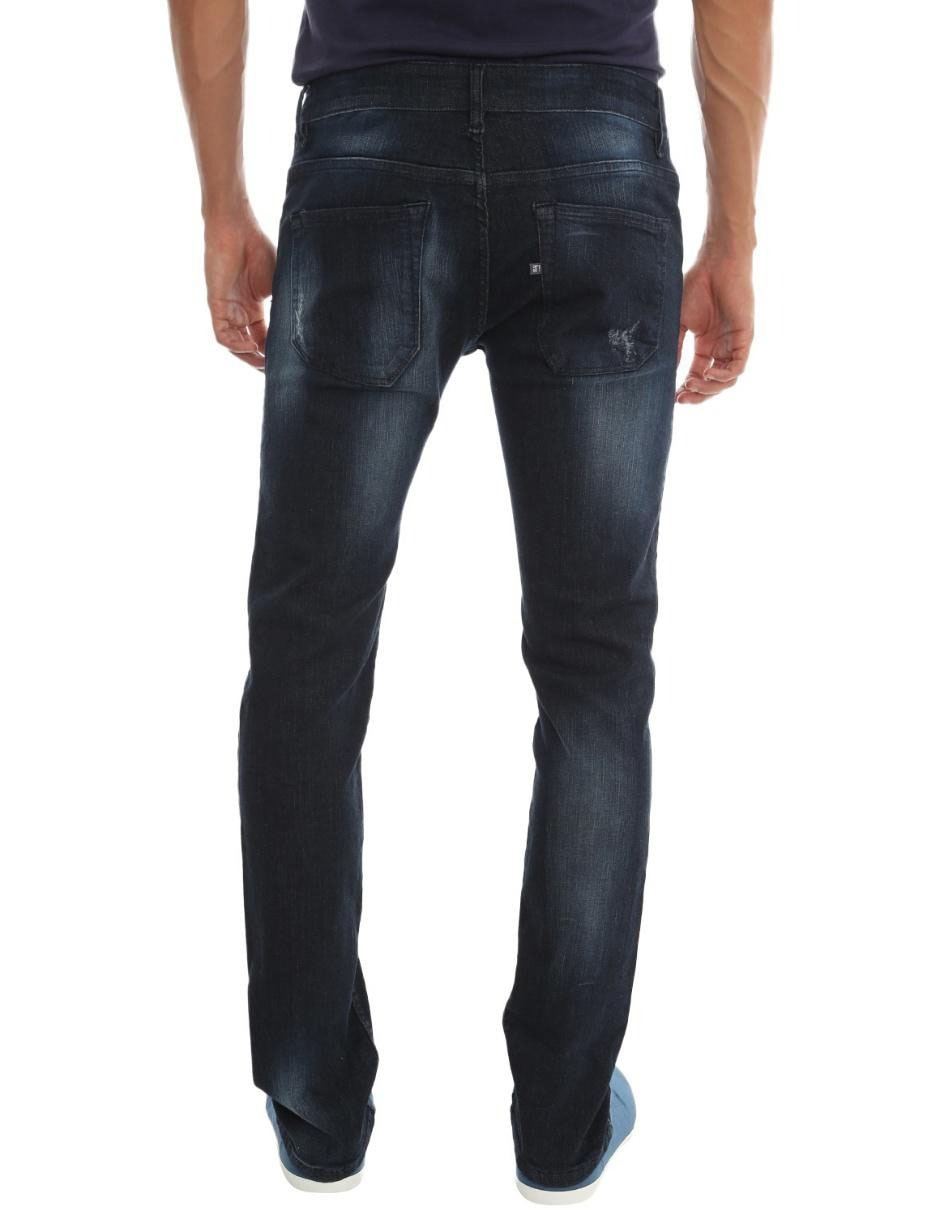 Jeans slim lavado obscuro para hombre 8