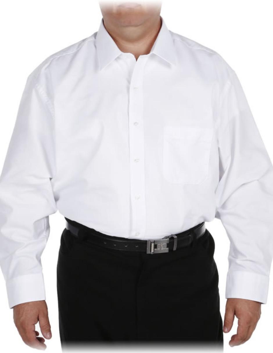 Camisa de vestir manga larga para hombre
