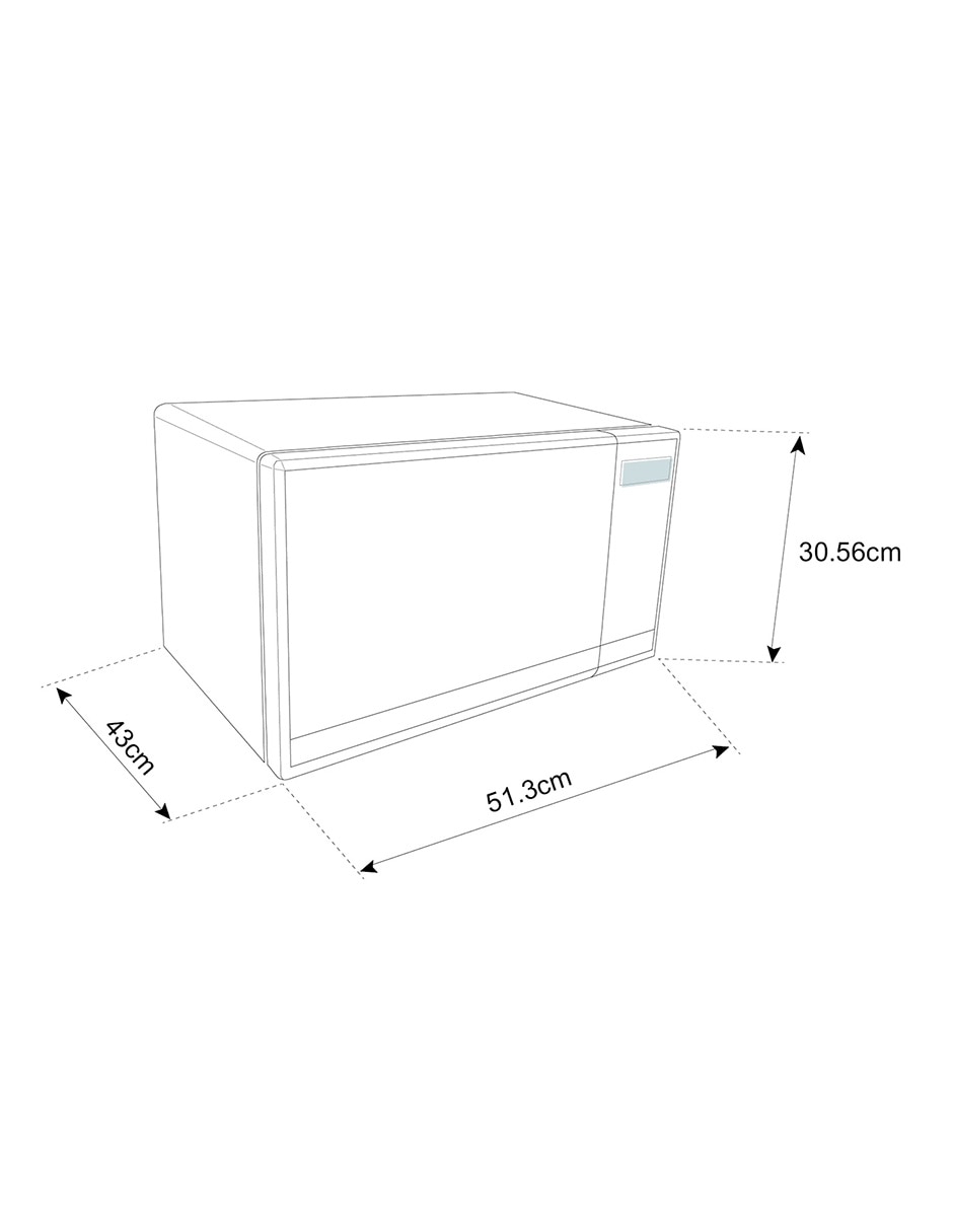 Horno de microondas con grill modelo MWG 11X