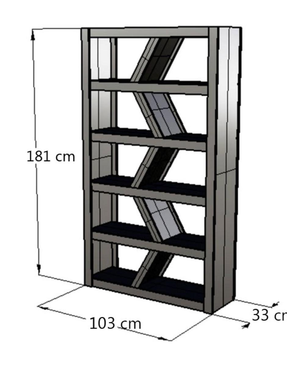 Librero de MDF 4