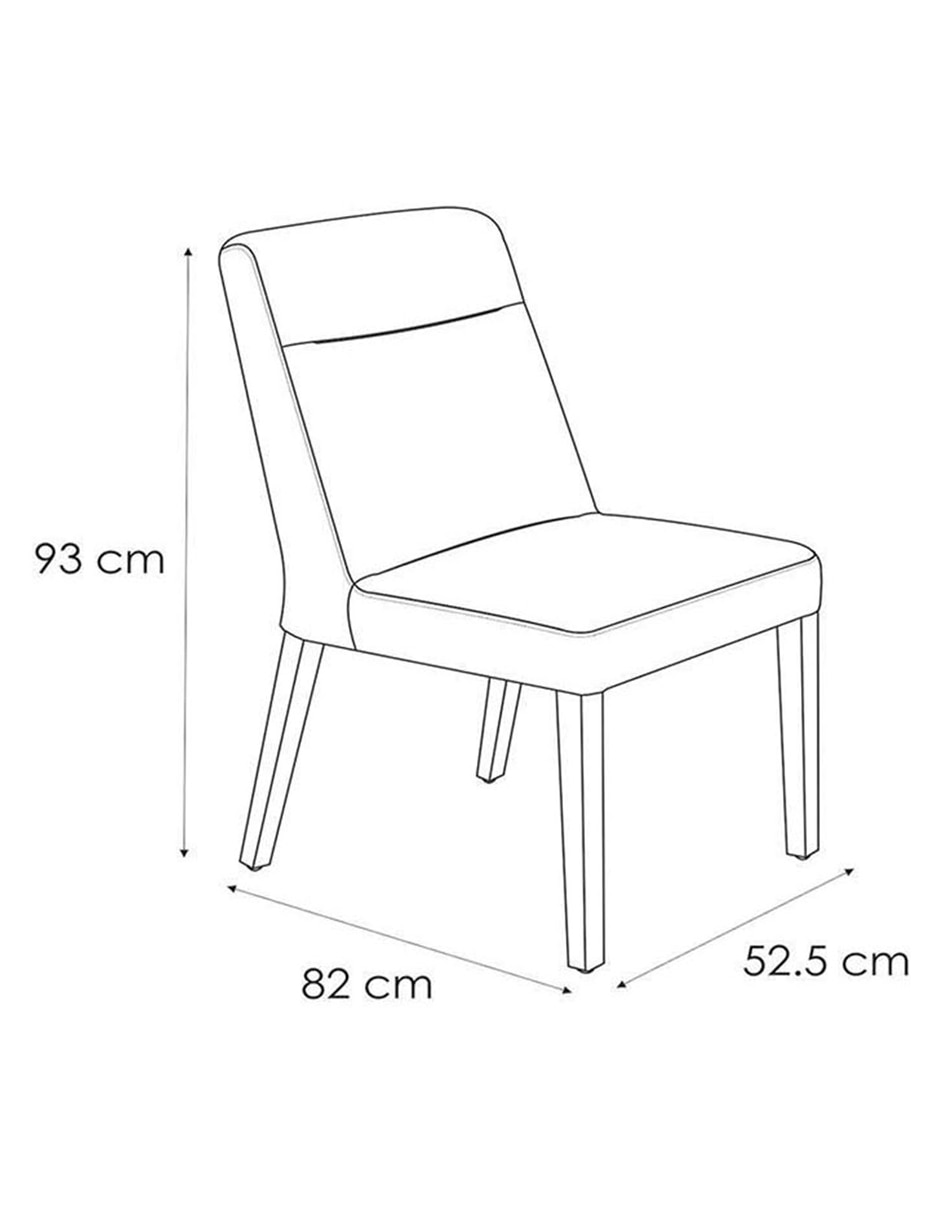 Silla Arty de madera nogal 3