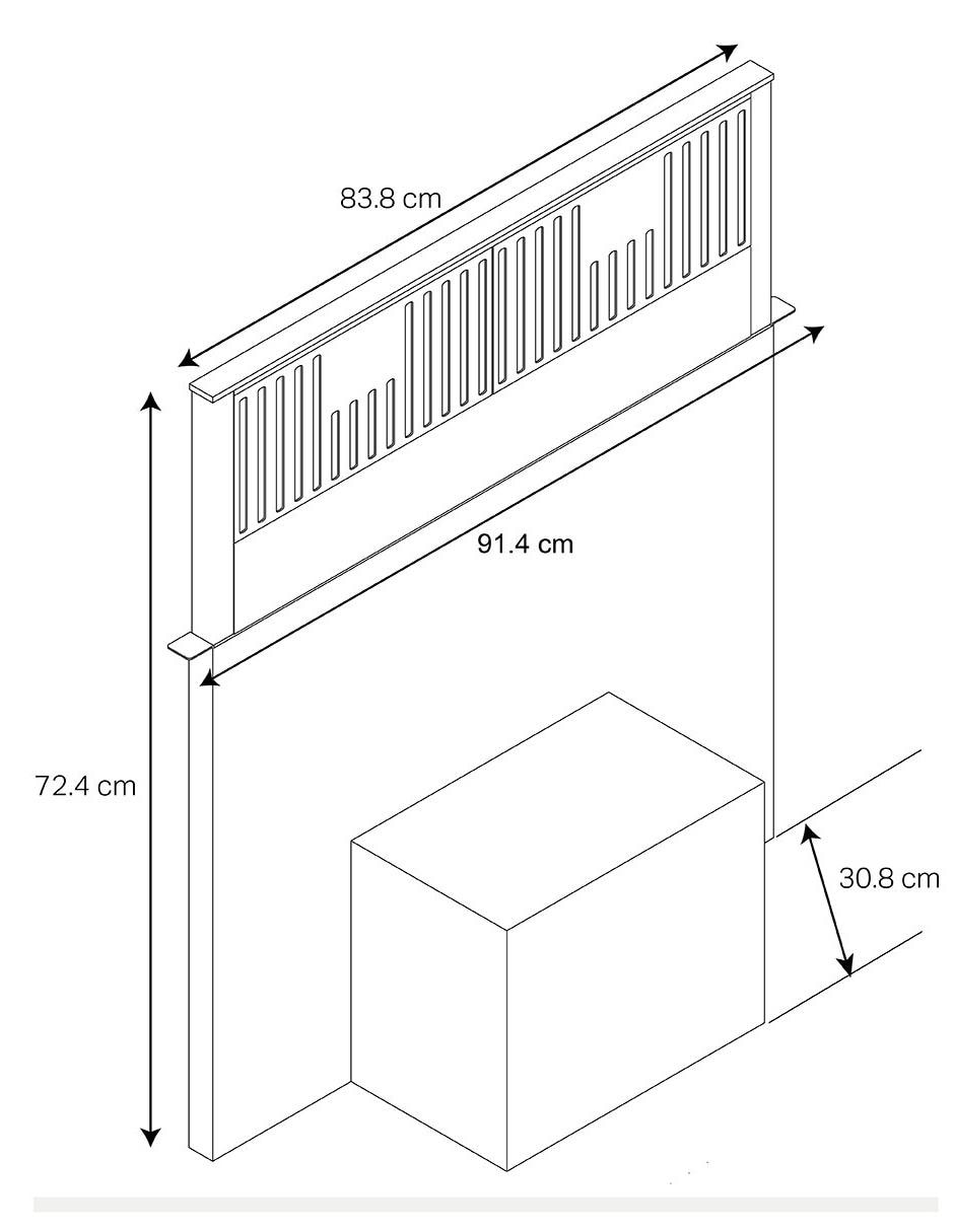 Campana de pared KXD4636YSS de acero inoxidable