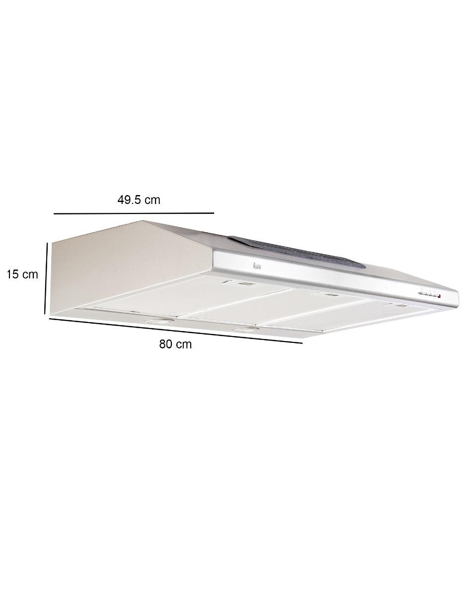 Campana de pared TMX PLUS 80 de acero inoxidable