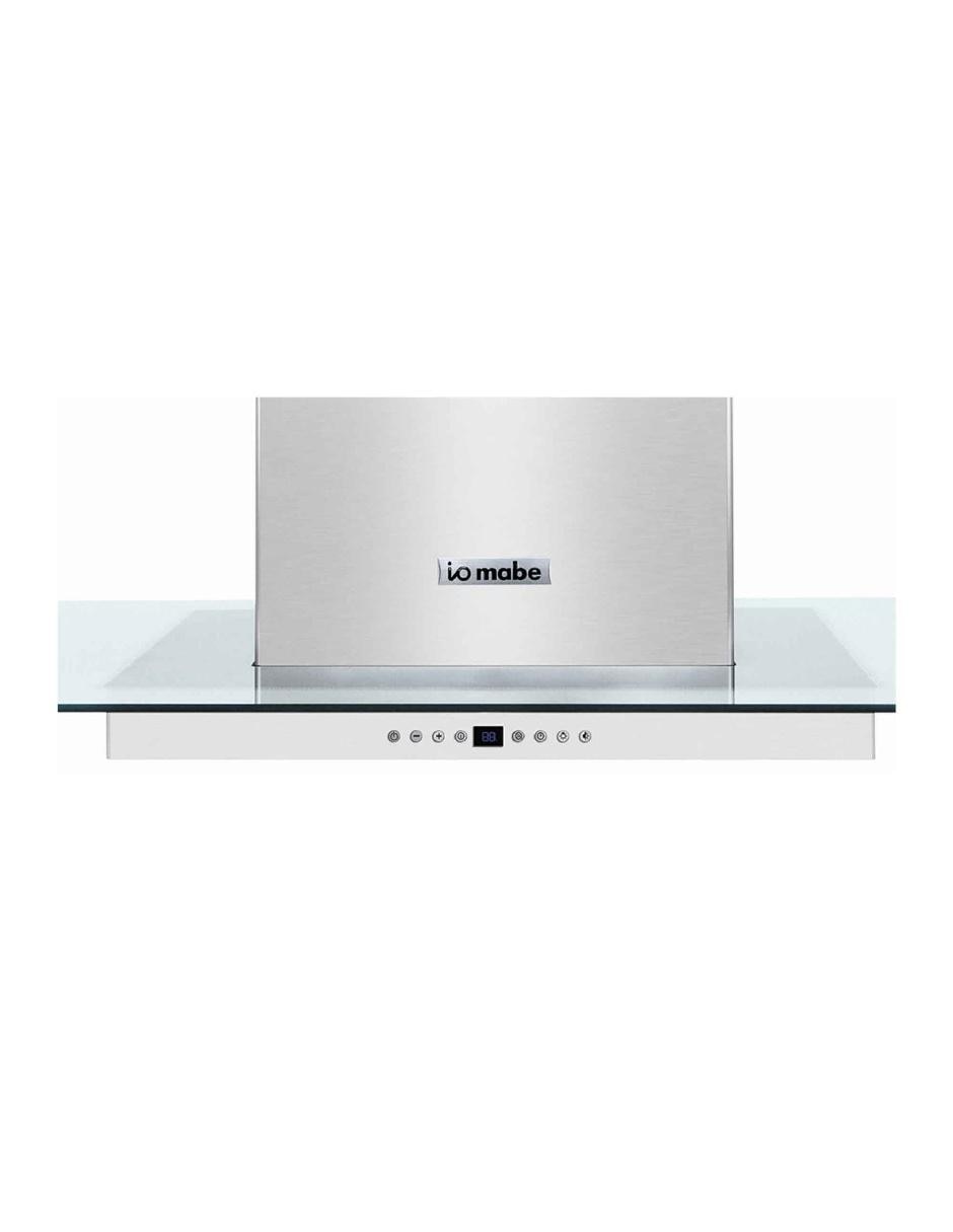 Campana de isla IO Mabe IO9018CI4I de acero inoxidable