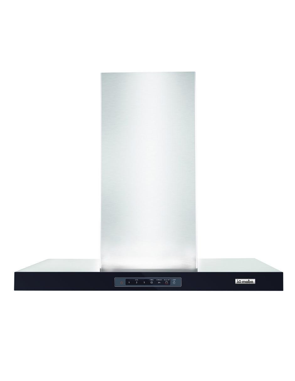 Campana de isla IO Mabe IO9019CI5I de acero inoxidable