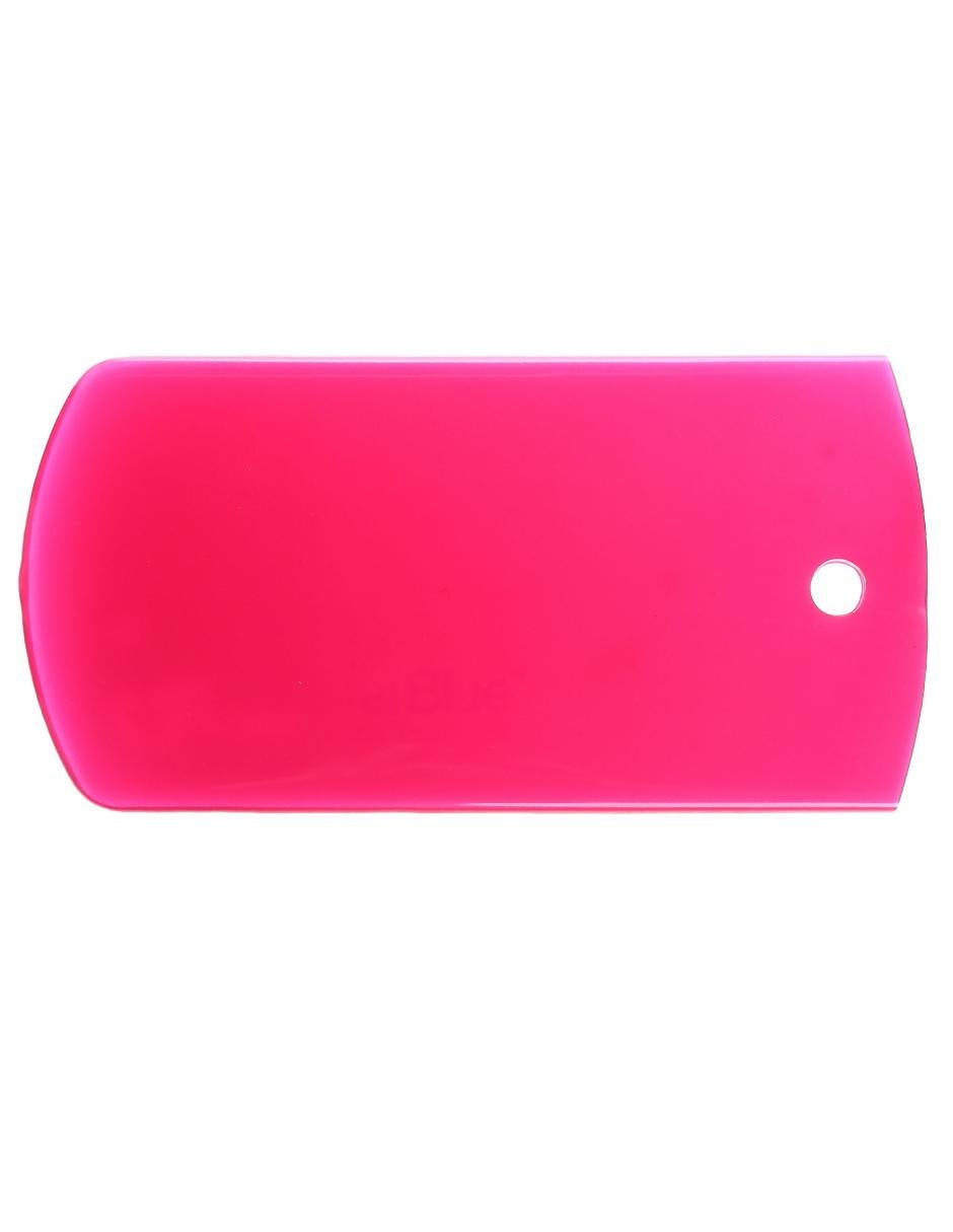 Identificador forma rectangular de plástico