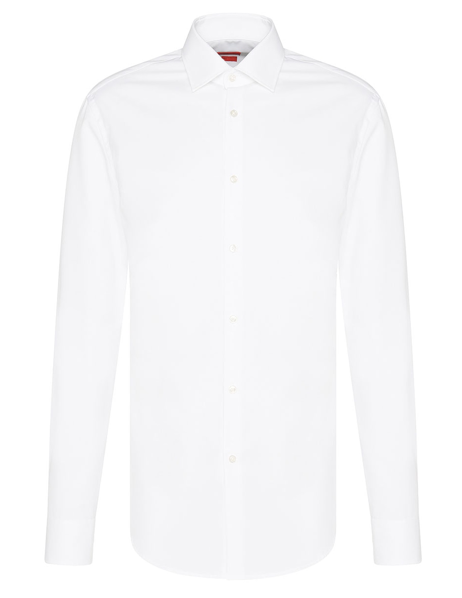 Camisa de vestir de algodón manga larga para hombre