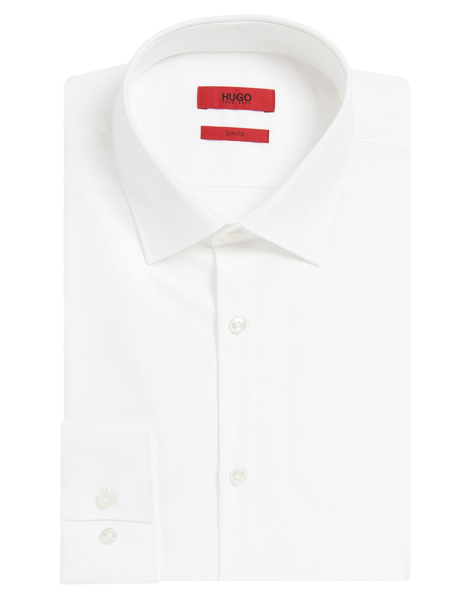 Camisa de vestir HUGO de algodón manga larga para hombre