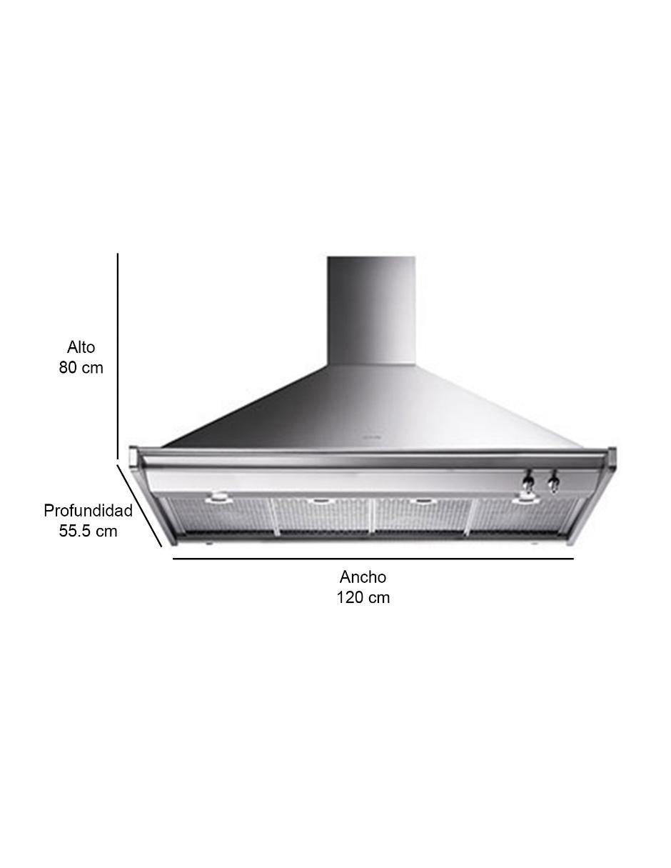 Campana de pared KD120XU de acero inoxidable