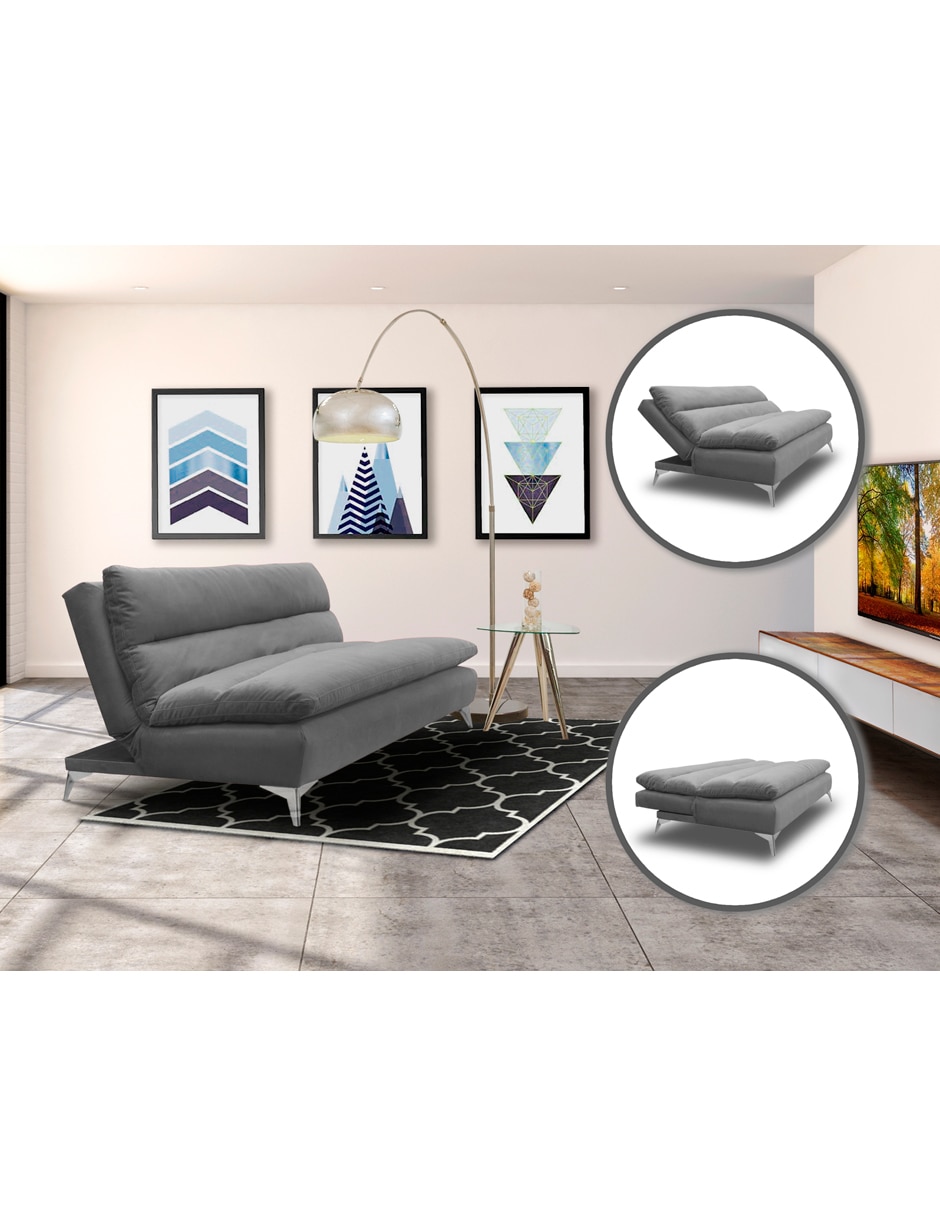 Sofá cama de microfibra 9