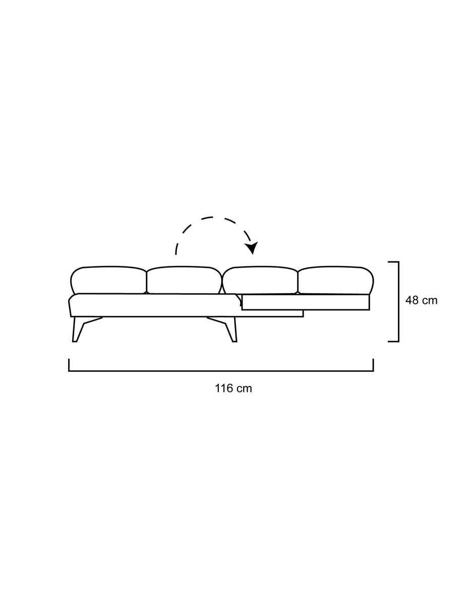 Sofá cama de microfibra 14