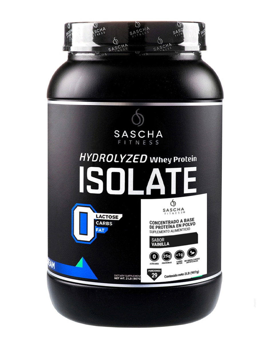 Proteína Hidrolizada Sascha Fitness sabor vainilla de 907 g