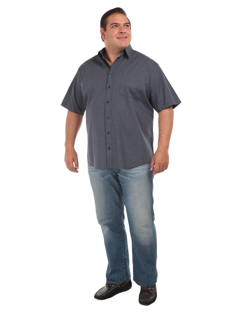 Camisa casual JBE de algodón manga corta para hombre
