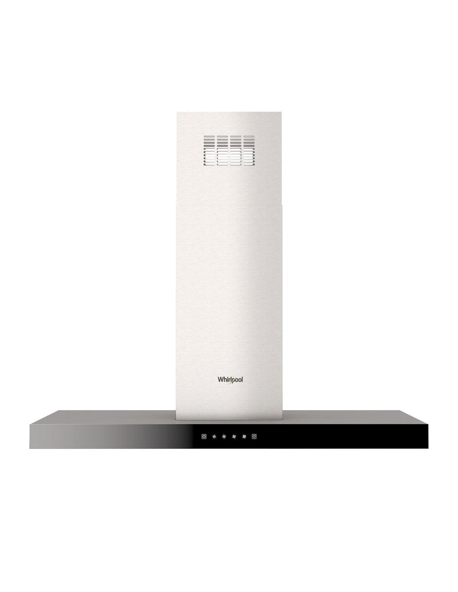Campana de isla Whirlpool WHI1010S de acero inoxidable