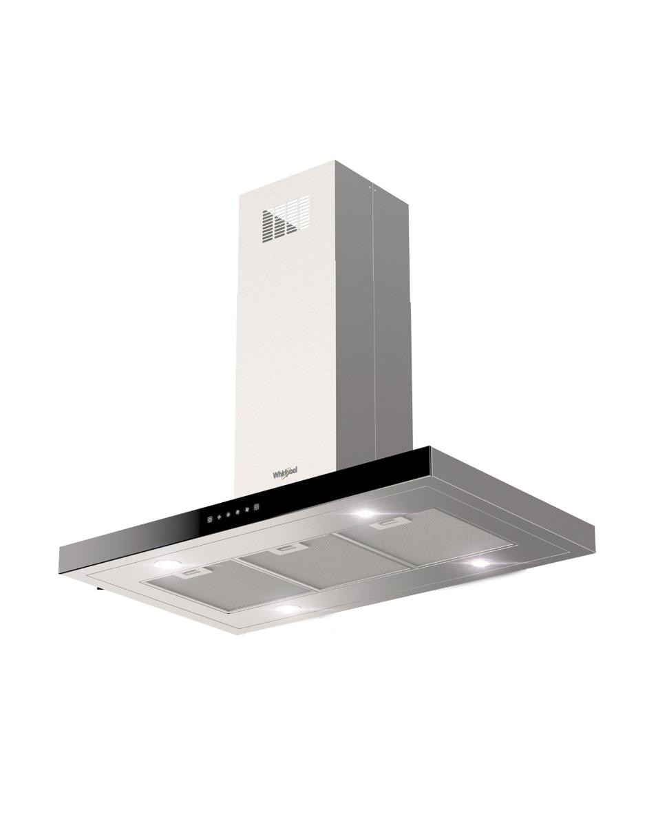 Campana de isla Whirlpool WHI1010S de acero inoxidable