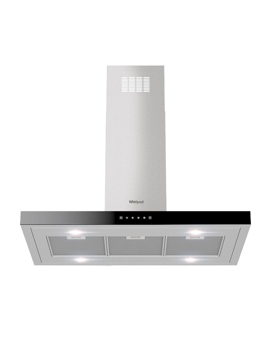 Campana de isla Whirlpool WHI1010S de acero inoxidable