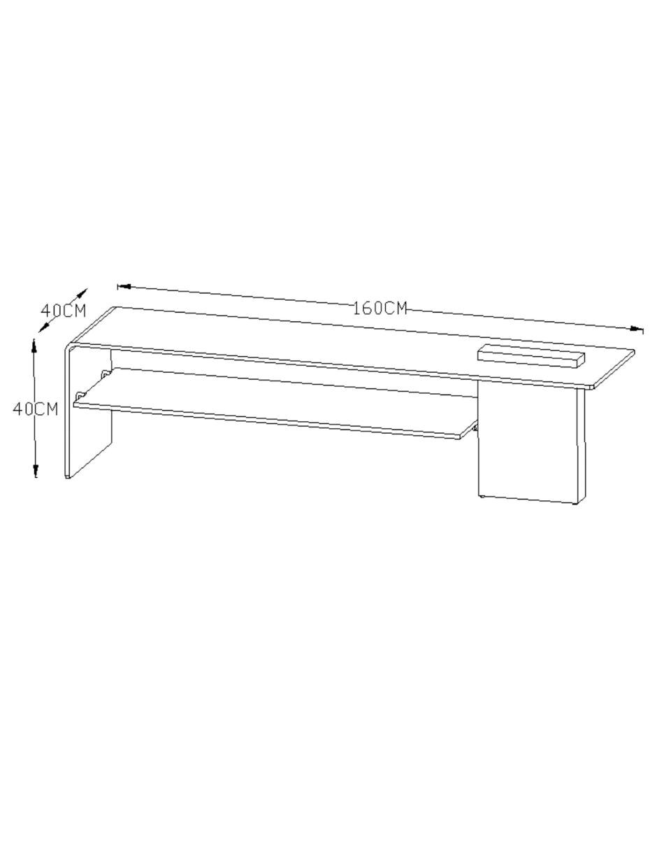 Mueble de tv Sophia Foshan de vidrio