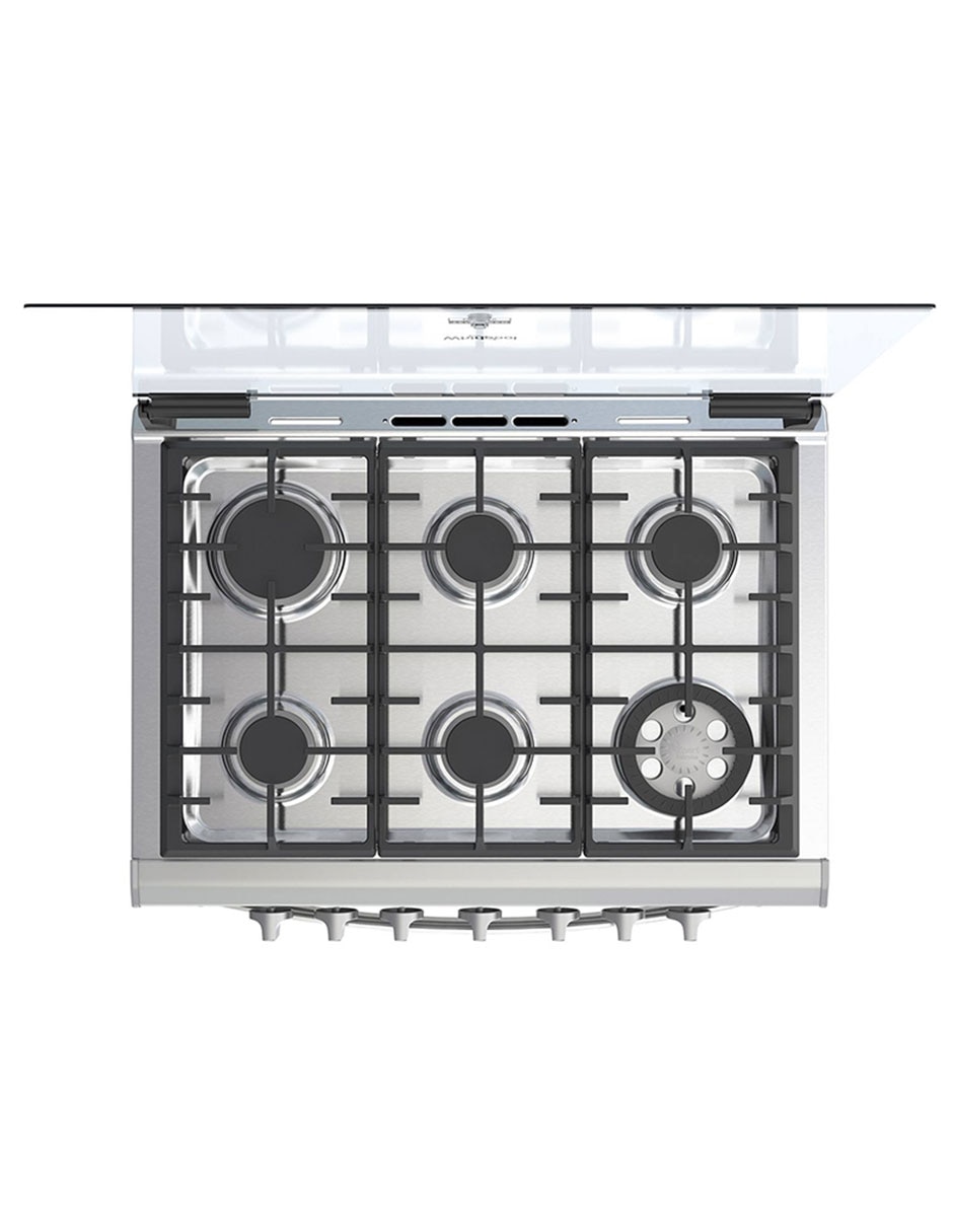 Estufa empotrable a Gas LP Whirlpool 76 cm WER3100D de 6 quemadores