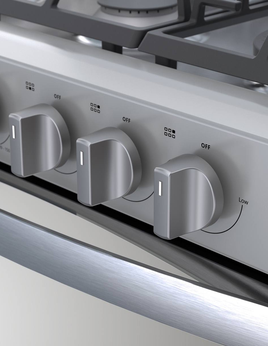 Estufa empotrable a Gas LP 76 cm WER3100D de 6 quemadores Estufa empotrable a Gas LP 76 cm WER3100D de 6 quemadores