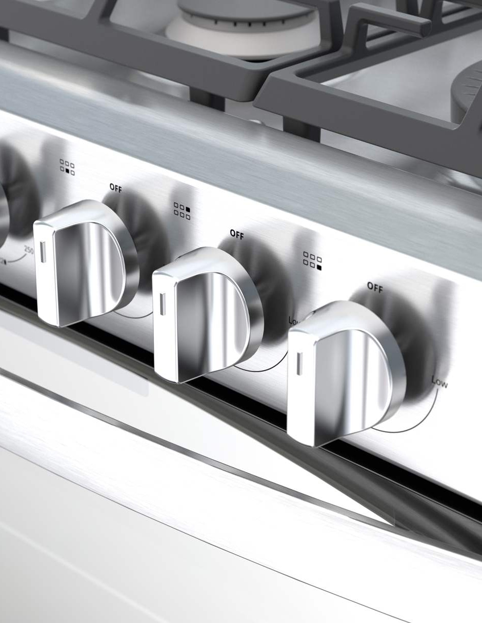 Estufa empotrable a Gas LP Whirlpool 76 cm WER5000S de 6 quemadores