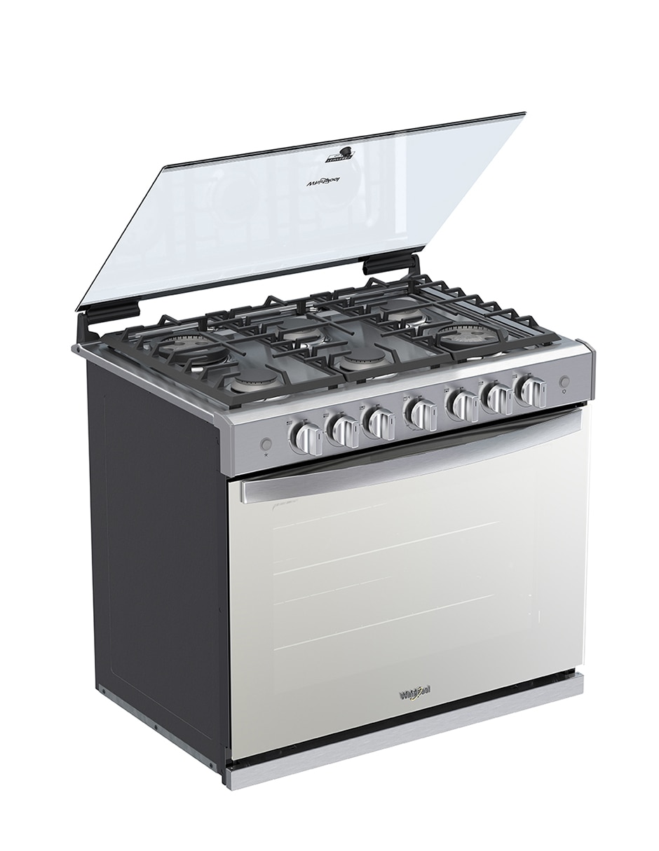 Estufa empotrable a Gas LP Whirlpool 76 cm WER5000S de 6 quemadores