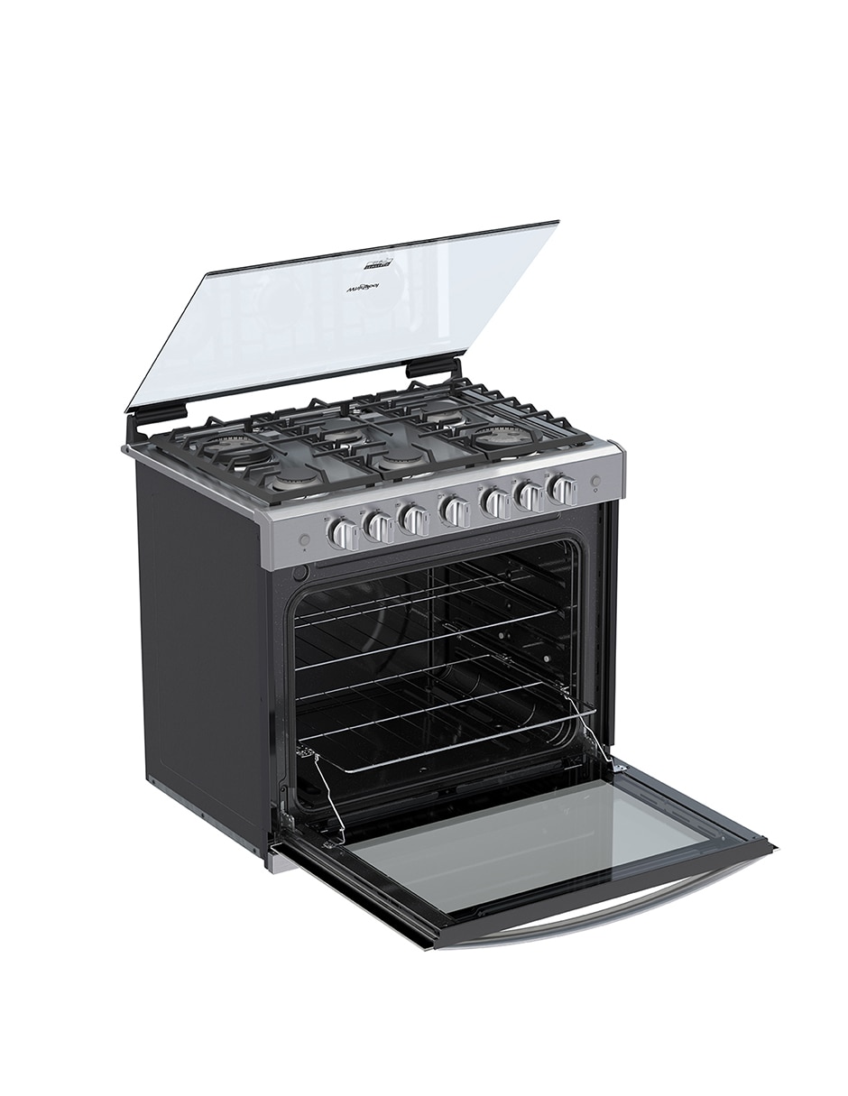 Estufa empotrable a Gas LP Whirlpool 76 cm WER5000S de 6 quemadores