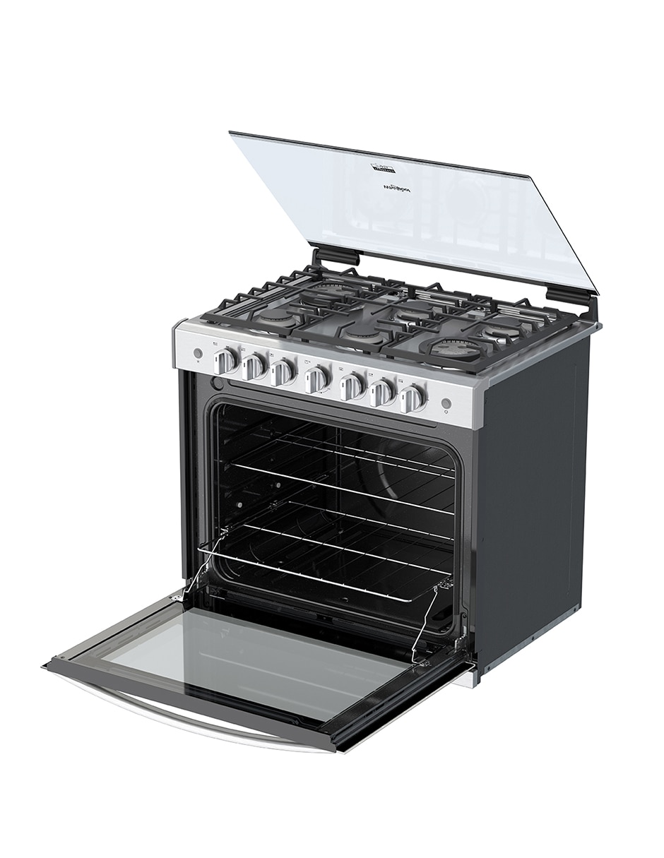 Estufa empotrable a Gas LP Whirlpool 76 cm WER5000S de 6 quemadores