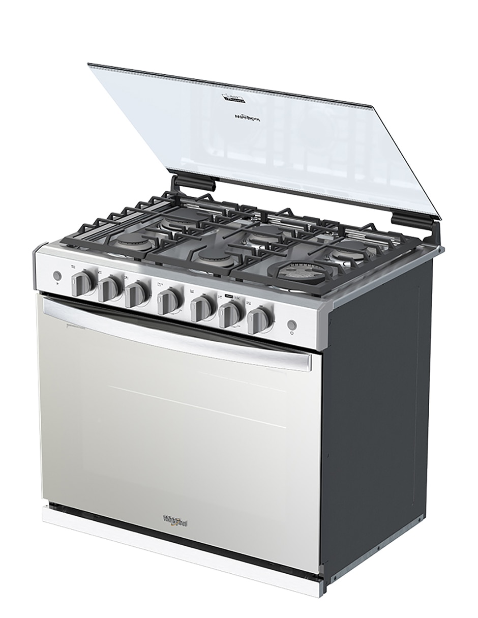 Estufa empotrable a Gas LP 76 cm WER5100S de 6 quemadores Estufa empotrable a Gas LP 76 cm WER5100S de 6 quemadores