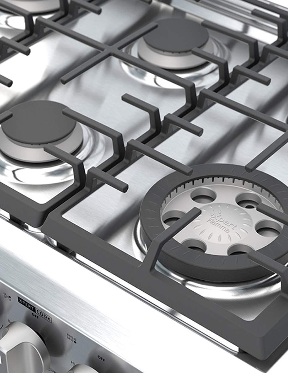 Estufa empotrable a Gas LP Whirlpool 76 cm WER5100S de 6 quemadores