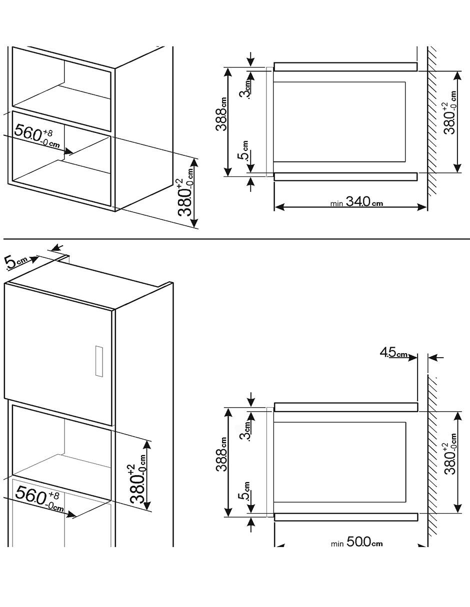 Horno de microondas convencional Smeg modelo FMIU020X Horno de microondas convencional Smeg modelo FMIU020X