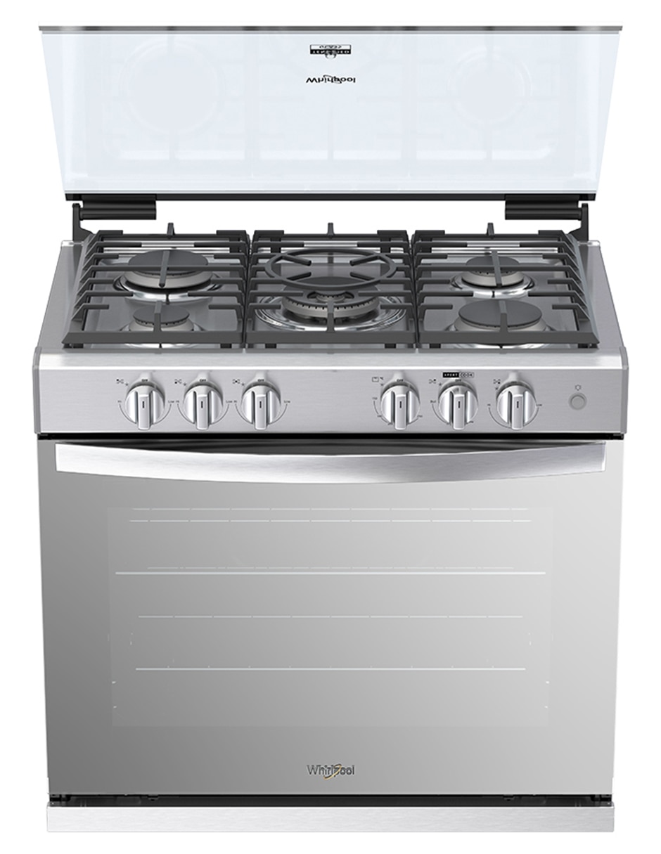 Estufa empotrable a Gas LP Whirlpool 76 cm WER7000S de 5 quemadores