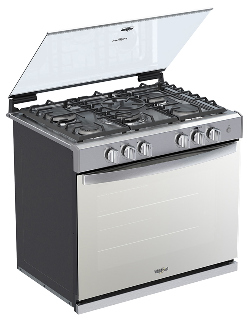 Estufa empotrable a Gas LP Whirlpool 76 cm WER7000S de 5 quemadores