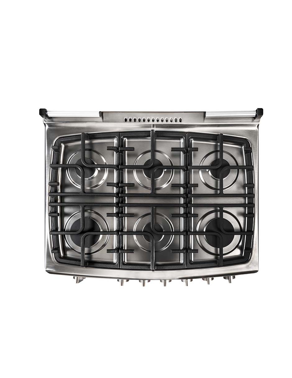 Estufa empotrable a Gas LP Teka 79 cm EMGG8660SRX de 6 quemadores