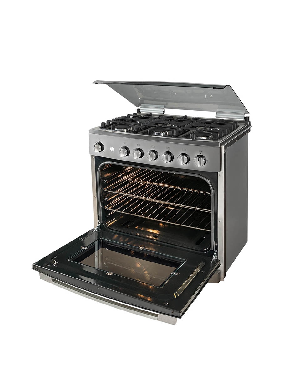 Estufa empotrable a Gas LP 79 cm EMGG8660SRX de 6 quemadores Estufa empotrable a Gas LP 79 cm EMGG8660SRX de 6 quemadores