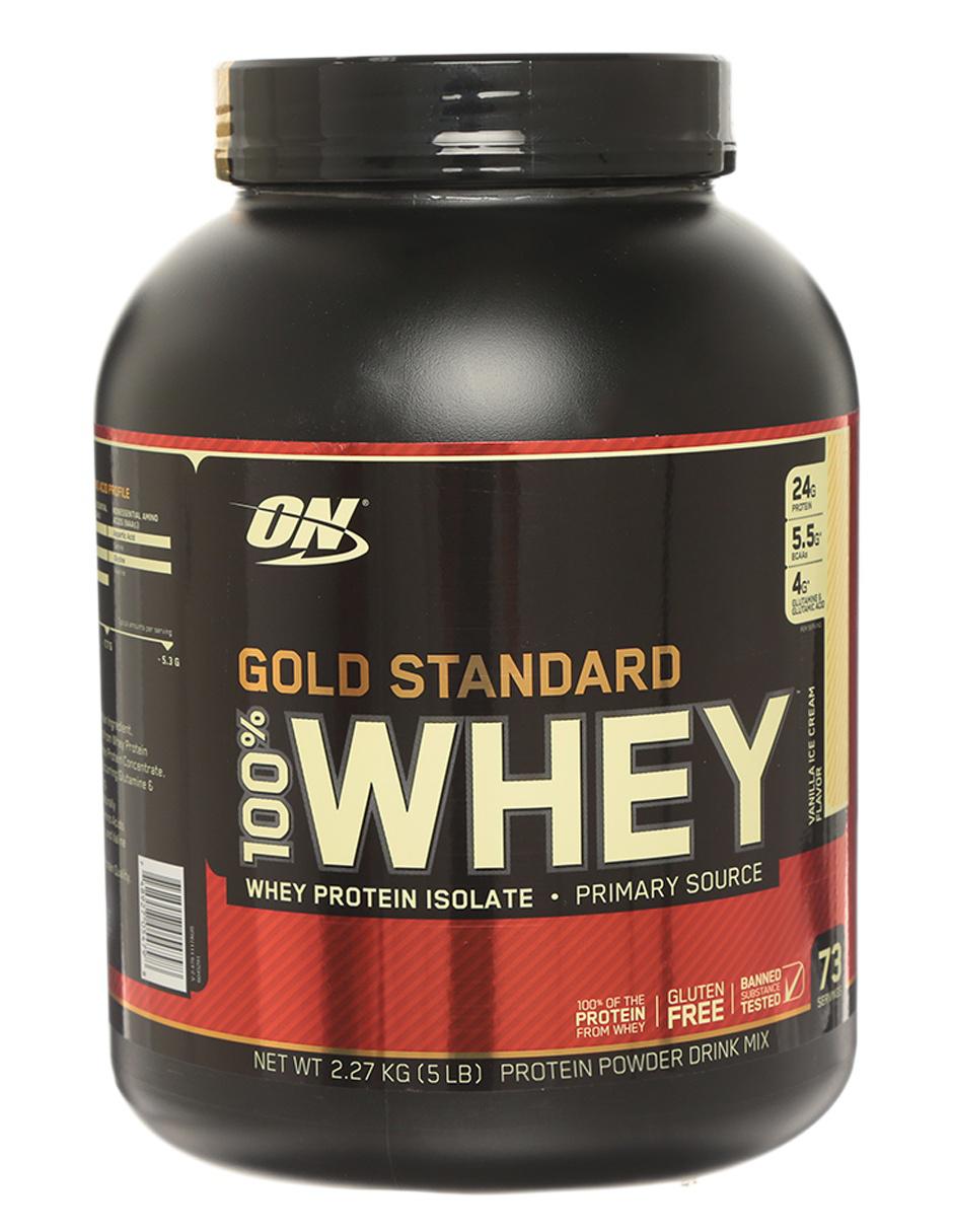 Gold Standard Whey Protein Isolate Optimum Nutrition sabor vainilla de 2.27 kg