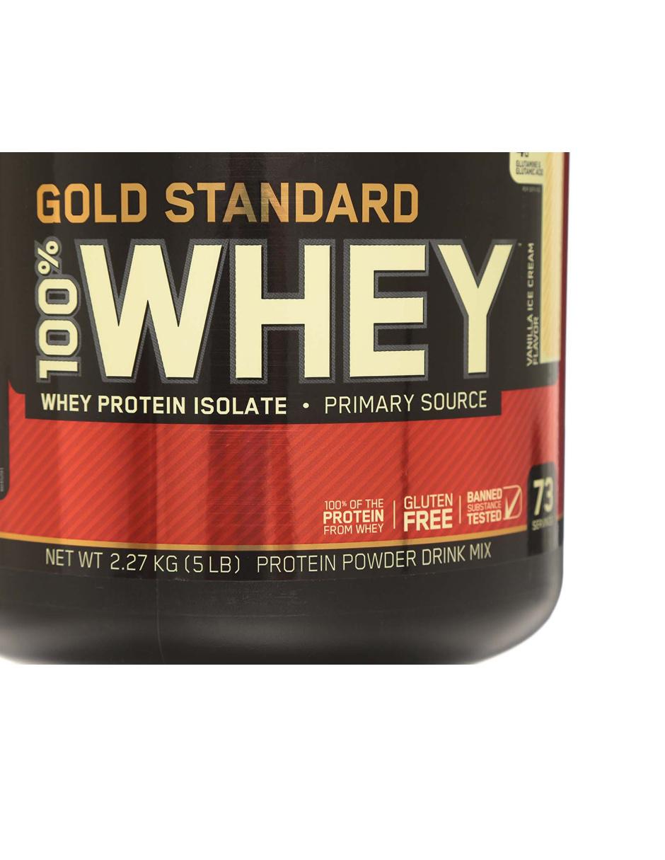 Gold Standard Whey Protein Isolate sabor vainilla de 2.27 kg