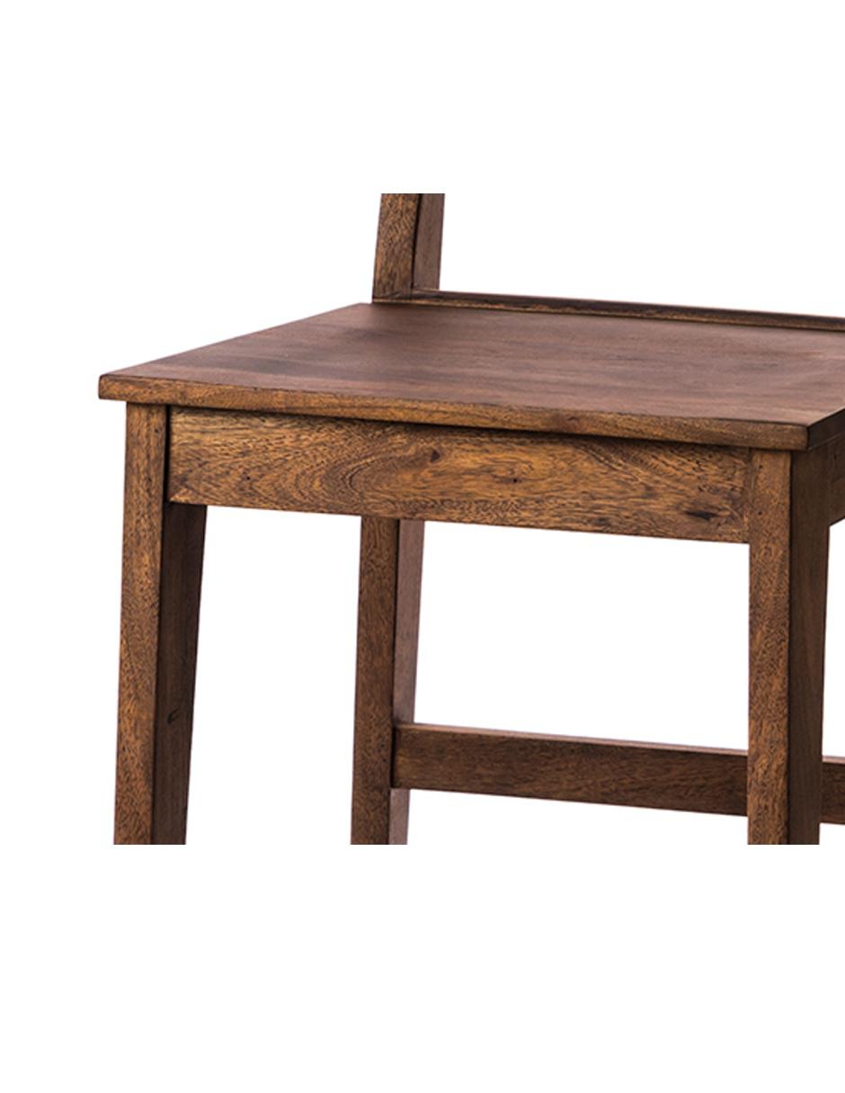 Silla alta Trendy de madera acacia 4