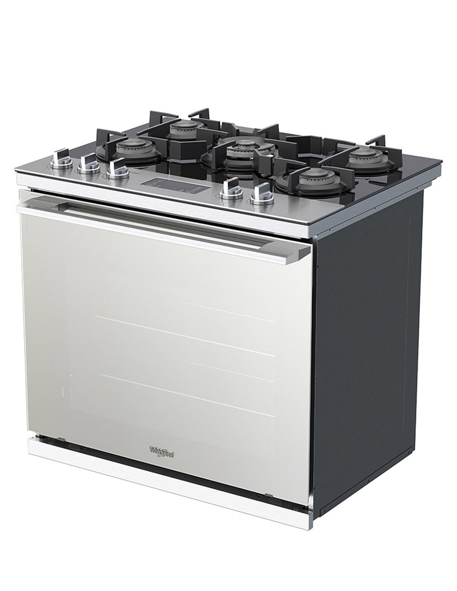 Estufa empotrable a Gas LP Whirlpool 76 cm WER9100S de 5 quemadores