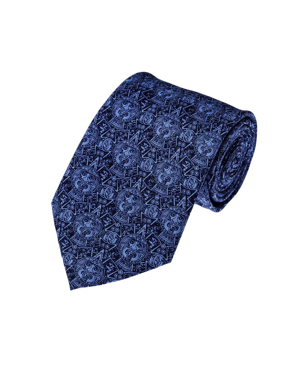 Corbata regular de seda estampado para hombre