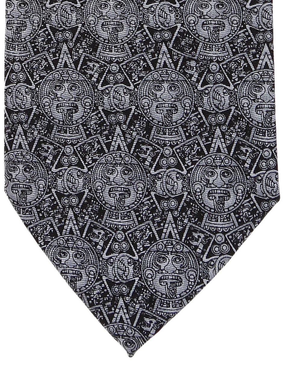 Corbata regular de seda estampado para hombre