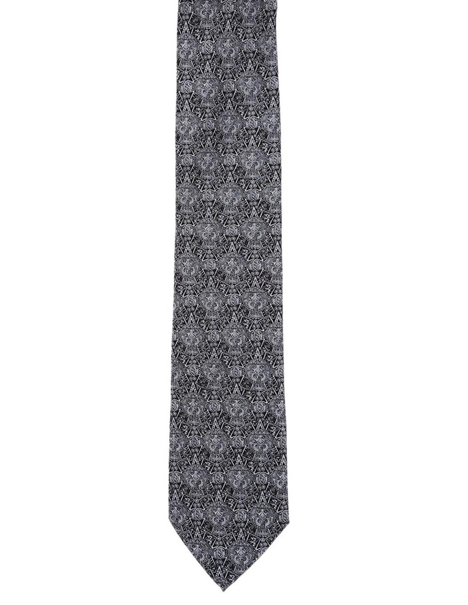 Corbata regular de seda estampado para hombre 2