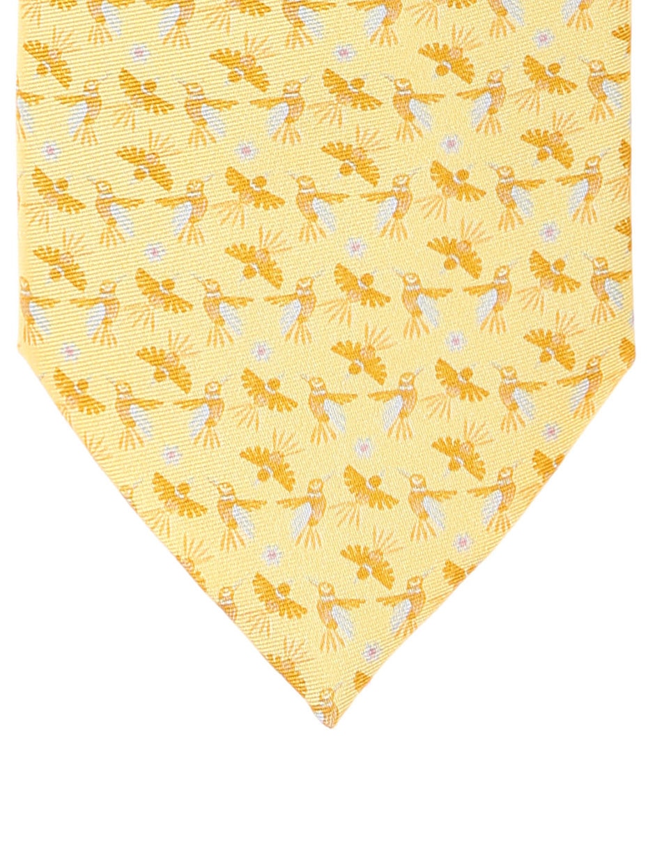 Corbata regular de seda estampado para hombre