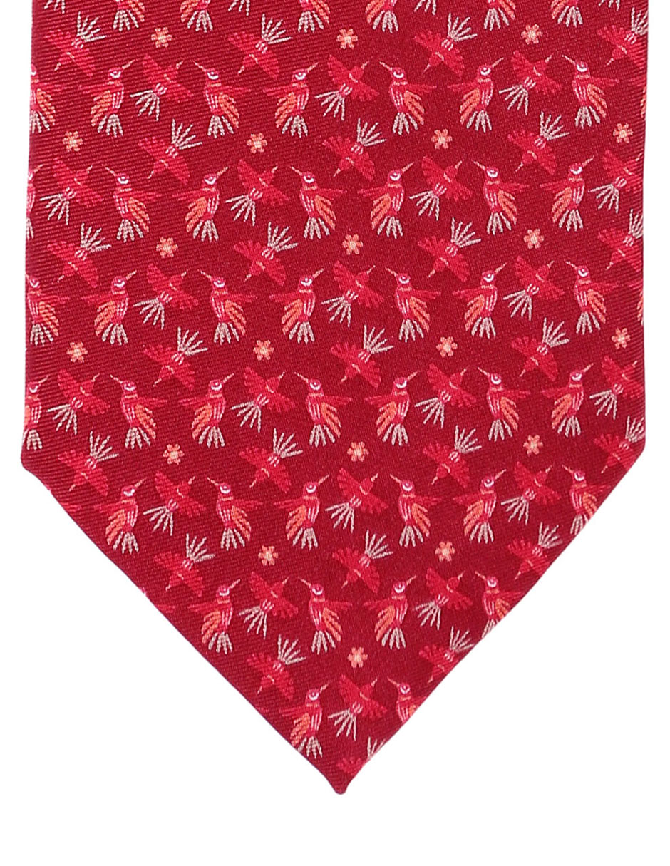Corbata regular de seda estampado para hombre