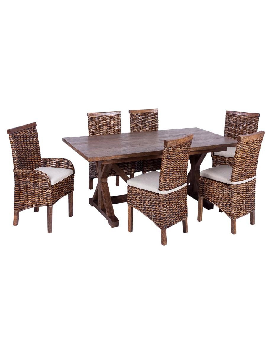 Silla Cadiz de ratán natural 8