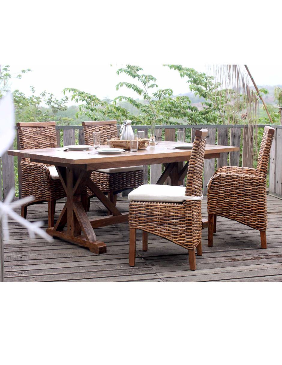 Silla Cadiz de ratán natural 10